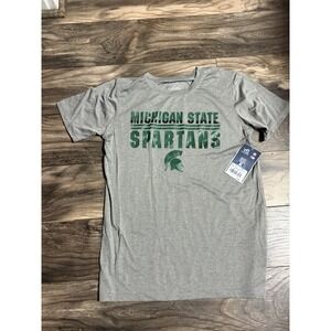 Michigan State Spartans T-Shirt Youth XL 16/18 Gray Kids Team Athletics 696